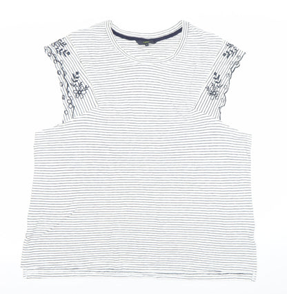 Womens UK Size 22 NEXT White Basic T-Shirt