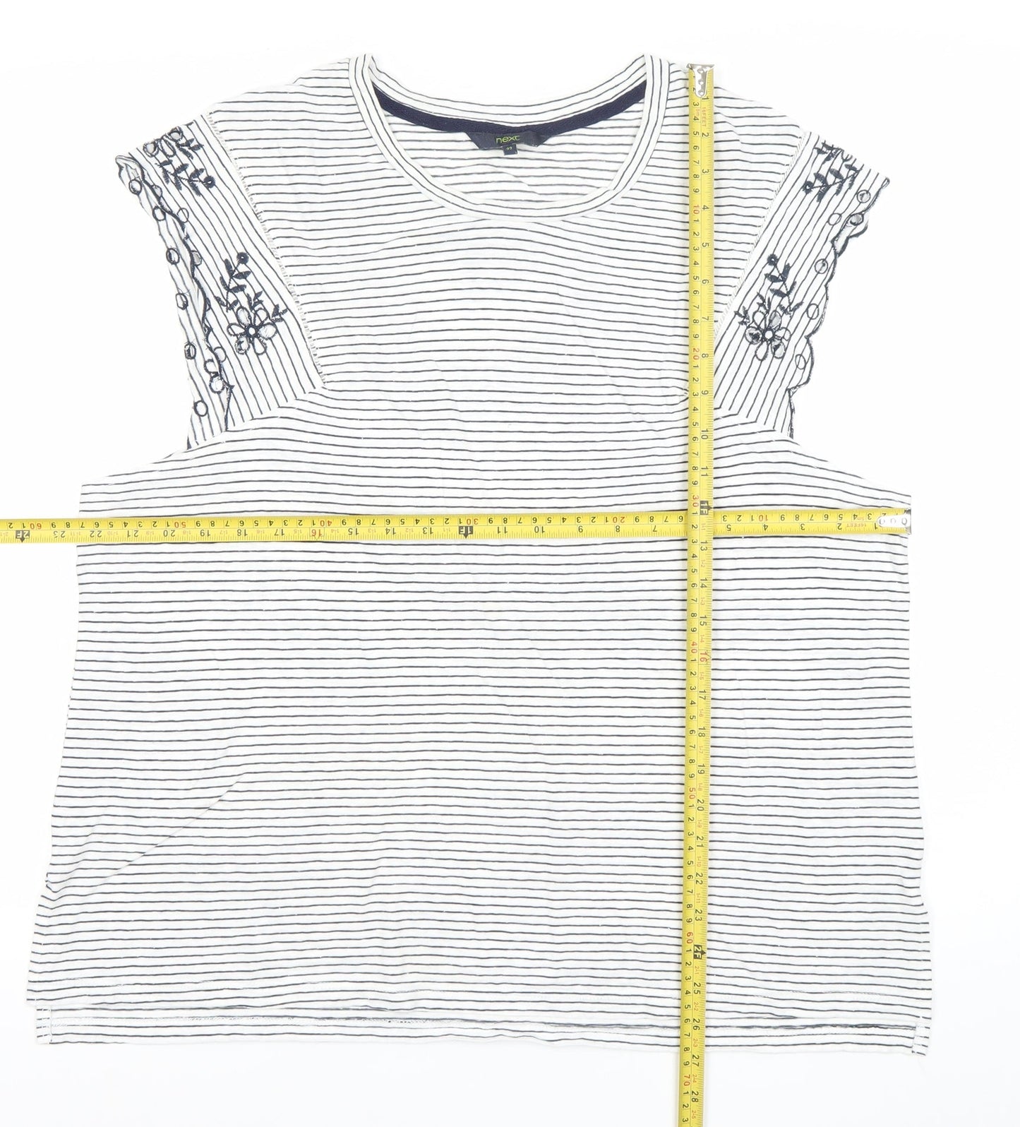 Womens UK Size 22 NEXT White Basic T-Shirt