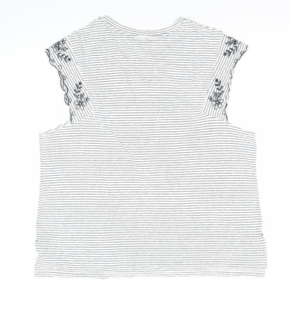 Womens UK Size 22 NEXT White Basic T-Shirt