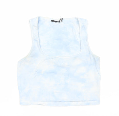 Womens UK Size 12 ASOS Blue Cropped Tank