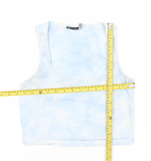 Womens UK Size 12 ASOS Blue Cropped Tank