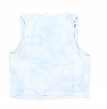 Womens UK Size 12 ASOS Blue Cropped Tank