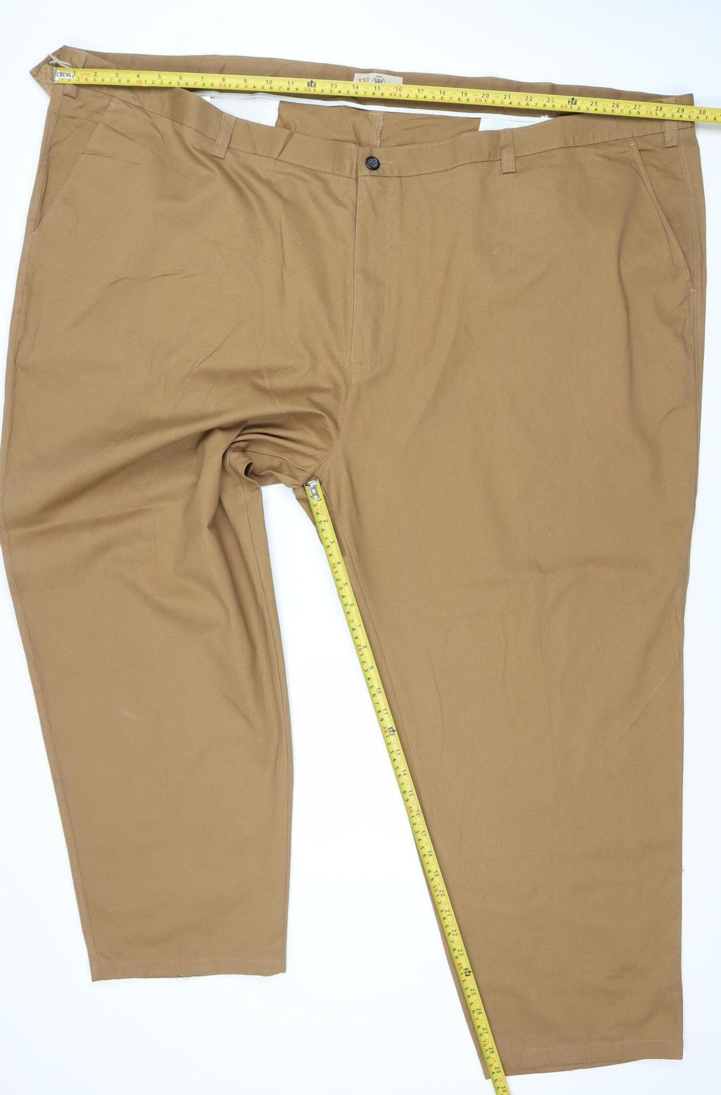 WOODBRIE Mens Brown 62 Khaki Jeans Cotton Regular Fit