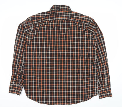 Jazzy Studio Men's Multicoloured Plaid Button-Up Shirt M Regular Fit