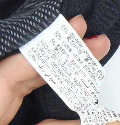 Zara Men’s Blue Slim Fit Check Dress Pants Trousers Size L 36W