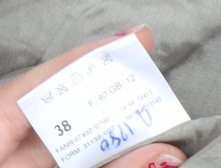 Basler Women Grey Plaid Wool Pencil Skirt Size 12 Knee Length