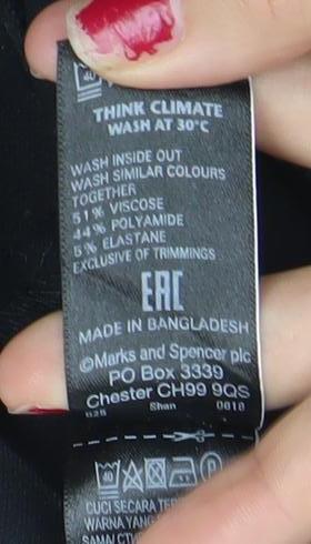 Womens UK Size 10 Marks and Spencer Slim Fit Skinny Black Jeans