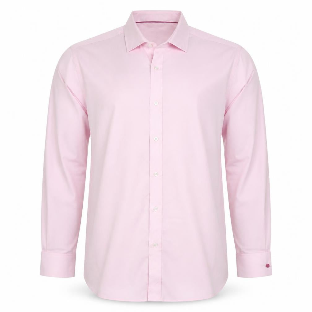 Mens UK Collar Size 16.5 Taylor & Wright Smart Pink  Dress Shirt