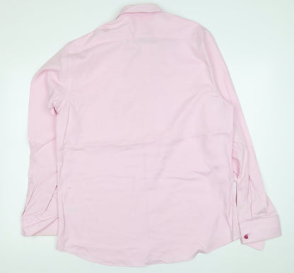 Taylor & Wright Men’s Pink 16.5 Regular Fit Cotton Dress Shirt