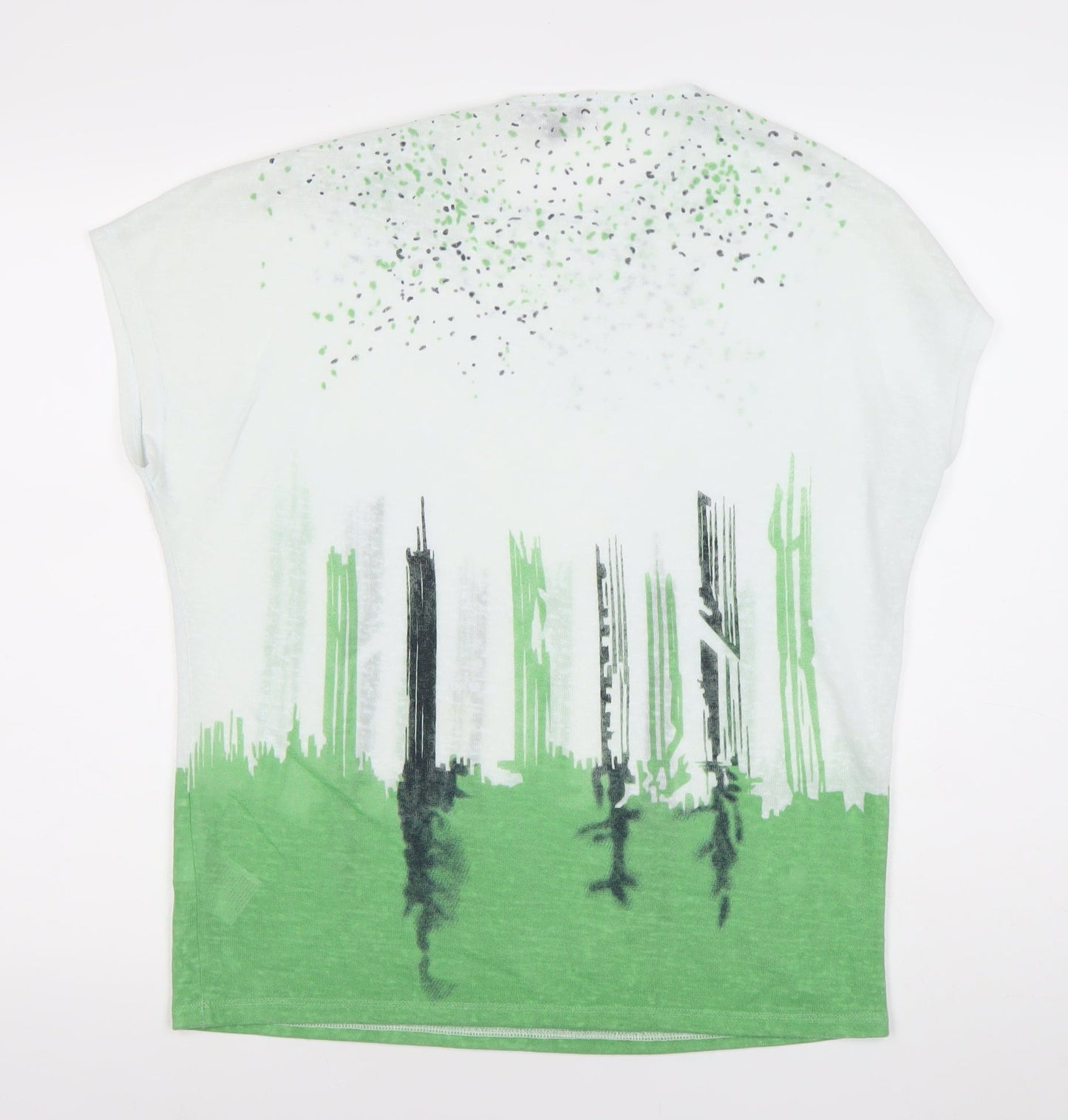 Marese Women’s Green Relaxed Fit Short Sleeve T-Shirt Size L