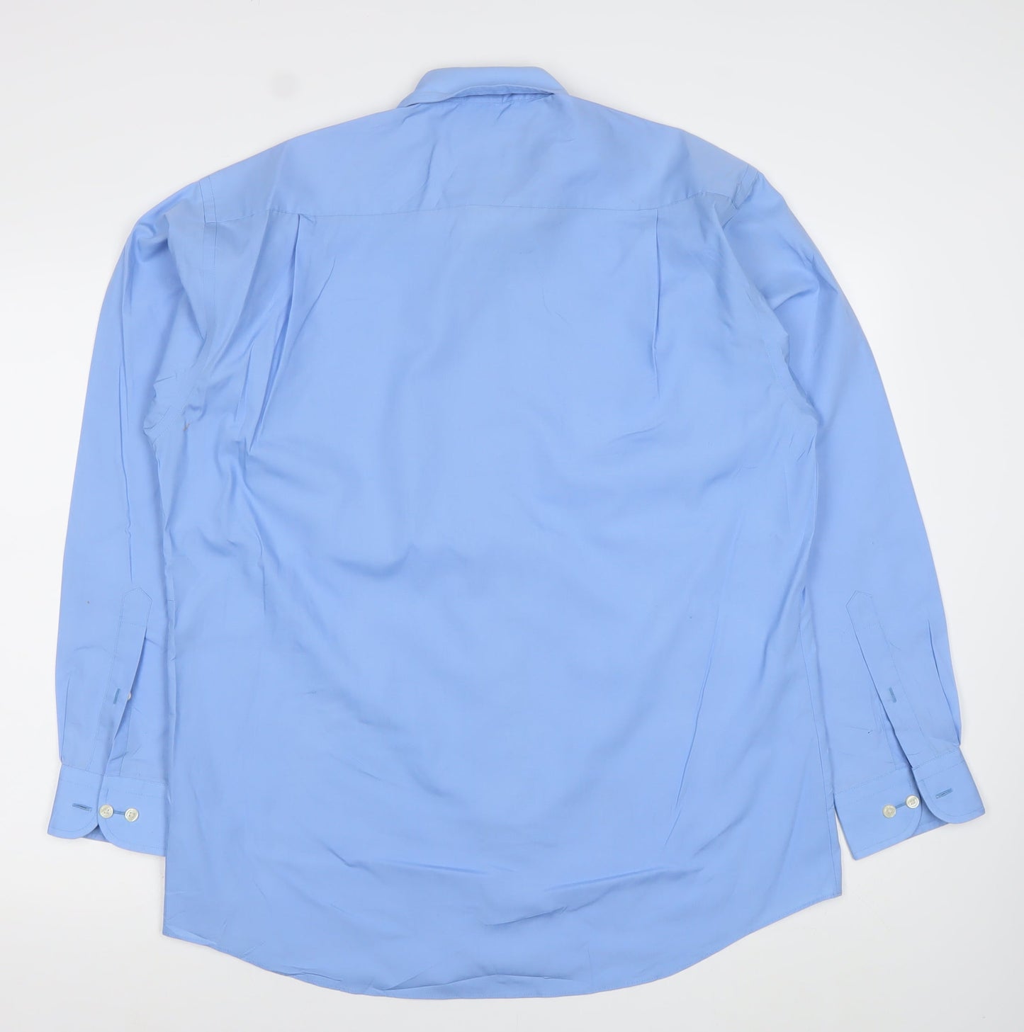 Van Heusen Men’s Blue Long Sleeve Non-Iron Dress Shirt Size L 16” Collar