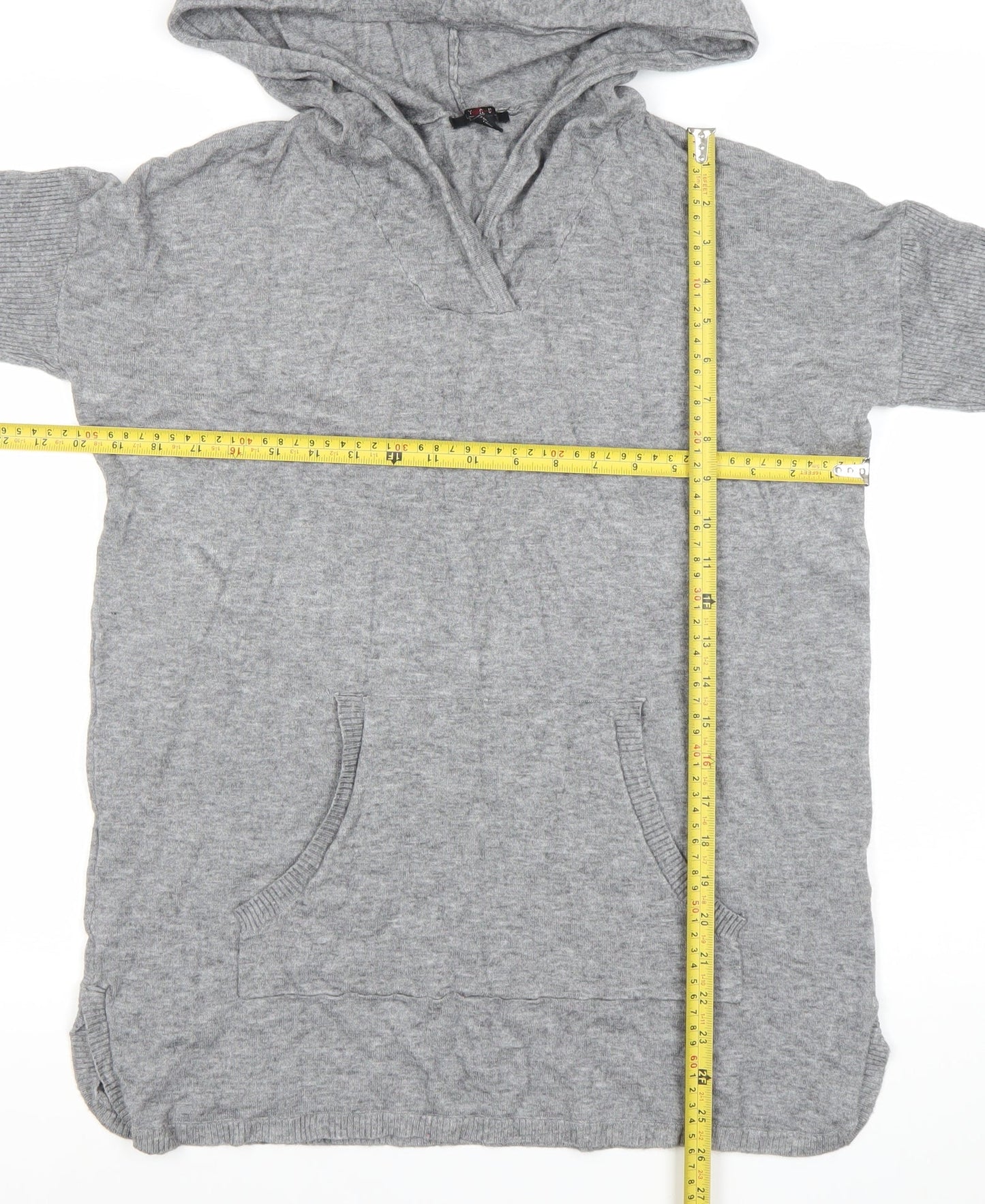 Womens UK Size M Cyrus Grey Tunic Jumper