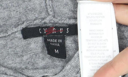 Womens UK Size M Cyrus Grey Tunic Jumper