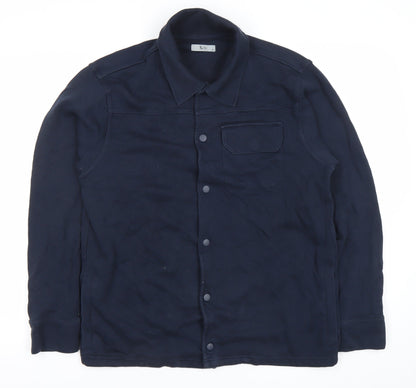 Tu Mens Blue Cotton Polyester Casual Jacket M 38-40" Regular Fit