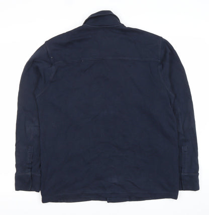 Tu Mens Blue Cotton Polyester Casual Jacket M 38-40" Regular Fit