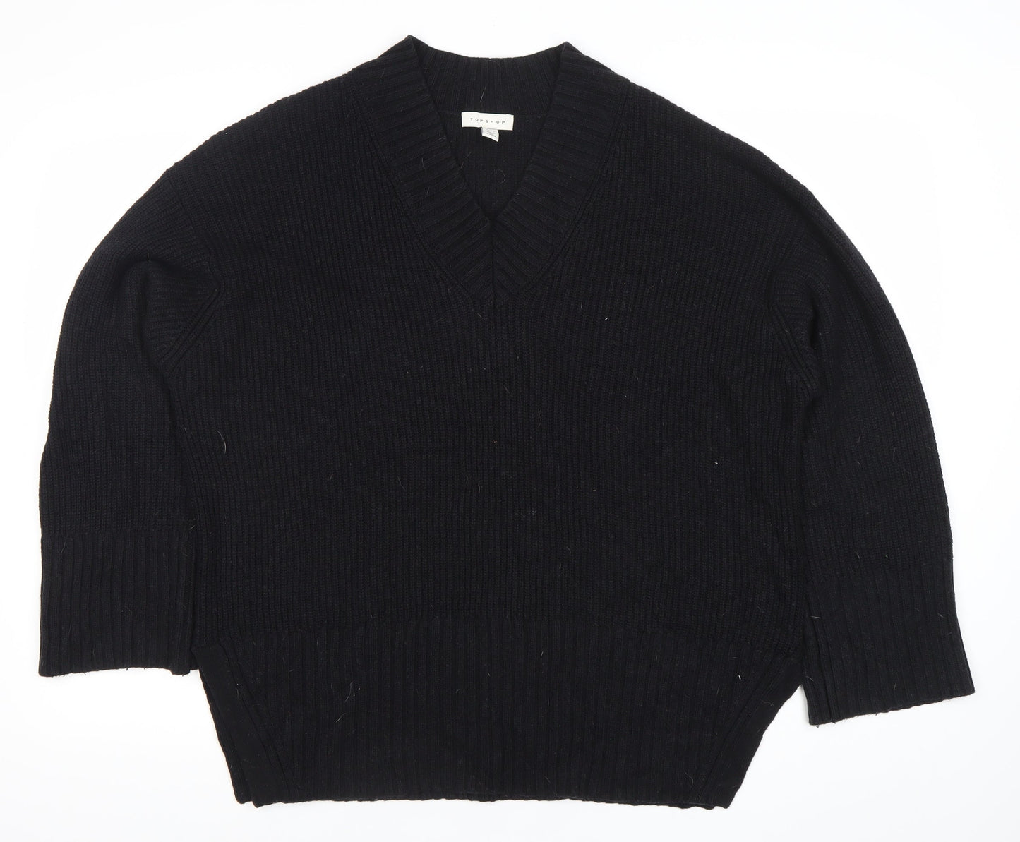Womens UK Size S Topshop Black Pullover Jumper