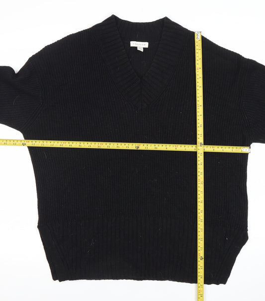 Womens UK Size S Topshop Black Pullover Jumper