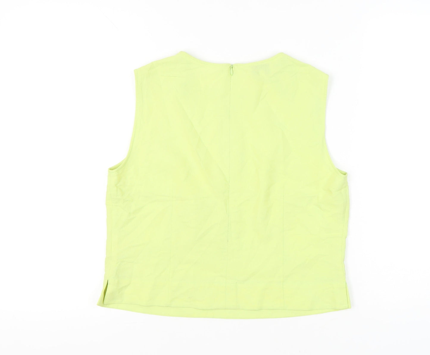 Womens UK Size 16 Steilmann Green Basic Tank