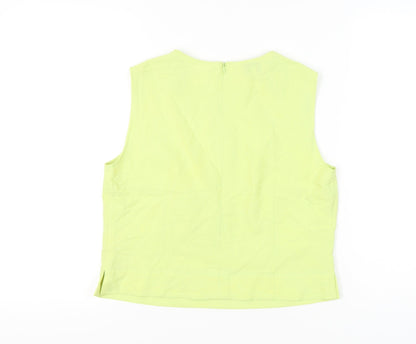 Womens UK Size 16 Steilmann Green Basic Tank