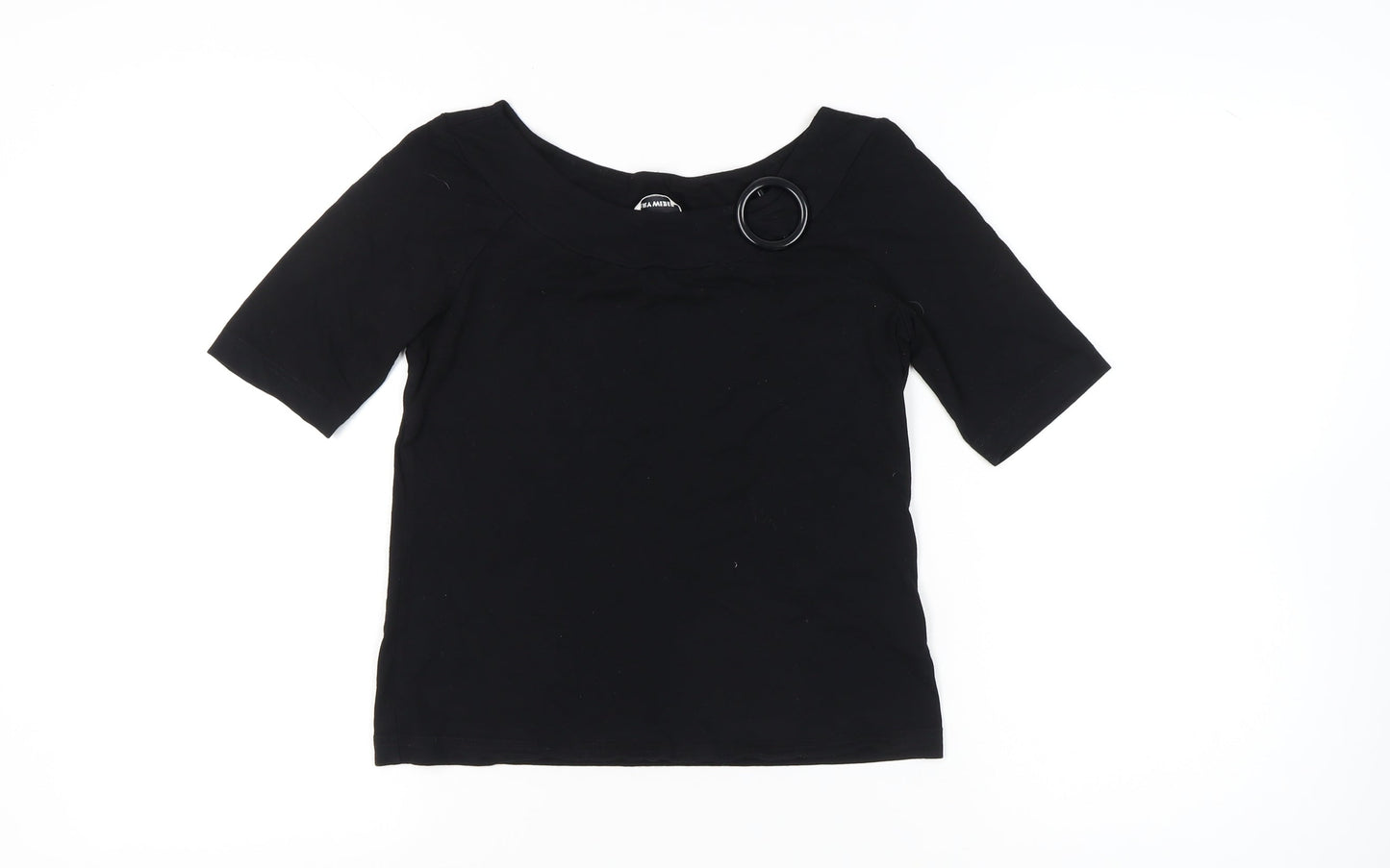 Womens UK Size 10 Gerry Weber Black Basic T-Shirt