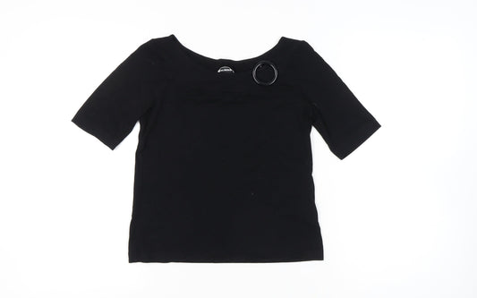 Womens UK Size 10 Gerry Weber Black Basic T-Shirt