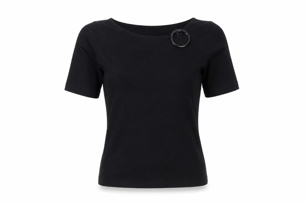 Womens UK Size 10 Gerry Weber Black Basic T-Shirt