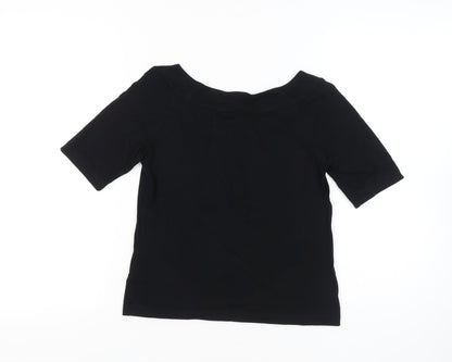 Womens UK Size 10 Gerry Weber Black Basic T-Shirt