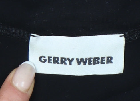 Womens UK Size 10 Gerry Weber Black Basic T-Shirt