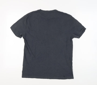 Mens UK Size L AllSaints Black  T-Shirt
