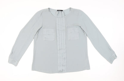 Womens UK Size 12 Marks and Spencer Silver Basic Blouse