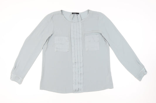 Womens UK Size 12 Marks and Spencer Silver Basic Blouse