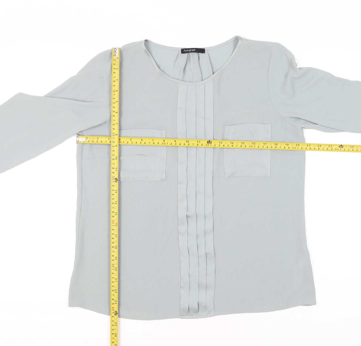 Womens UK Size 12 Marks and Spencer Silver Basic Blouse