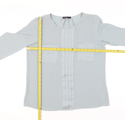 Womens UK Size 12 Marks and Spencer Silver Basic Blouse