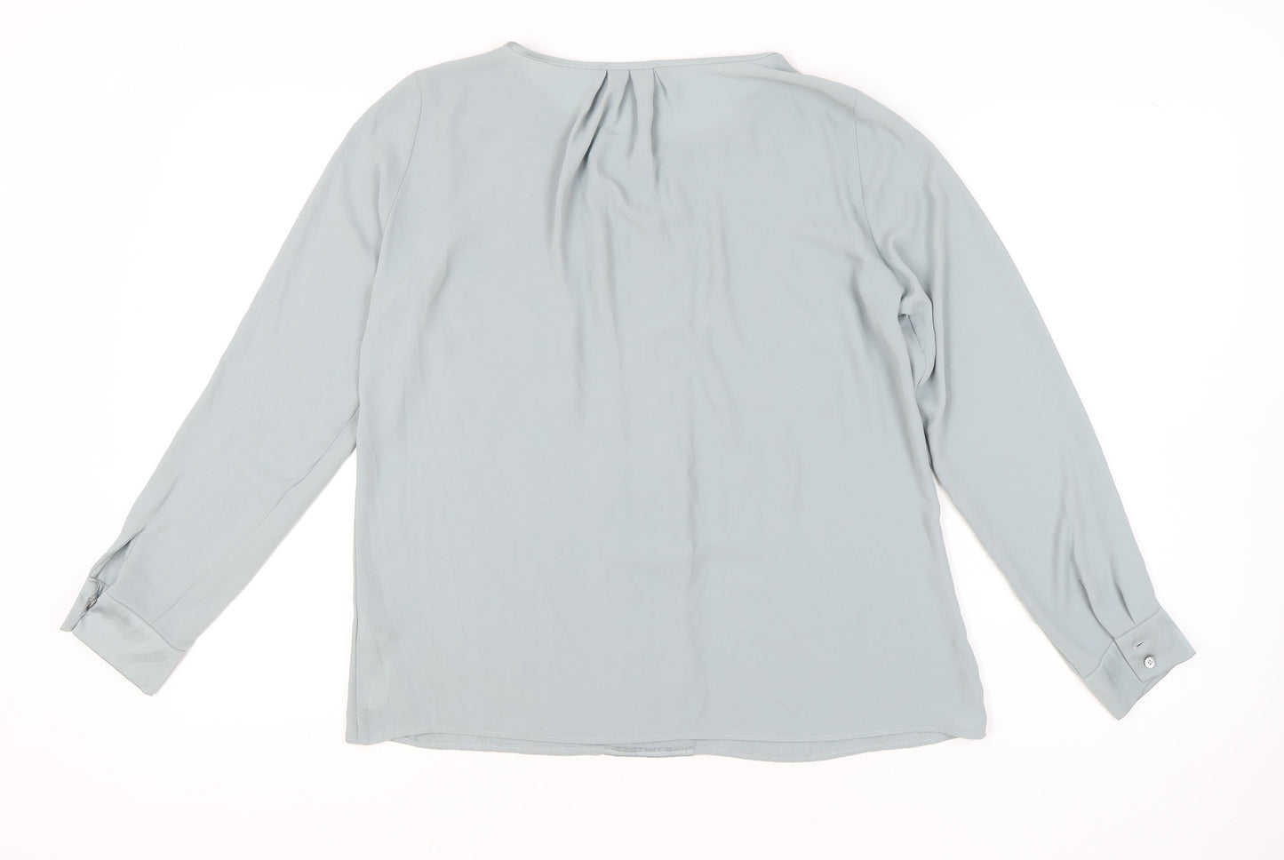Womens UK Size 12 Marks and Spencer Silver Basic Blouse