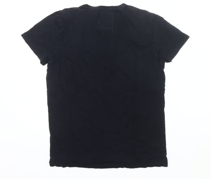 Mens UK Size S Hollister Black  T-Shirt