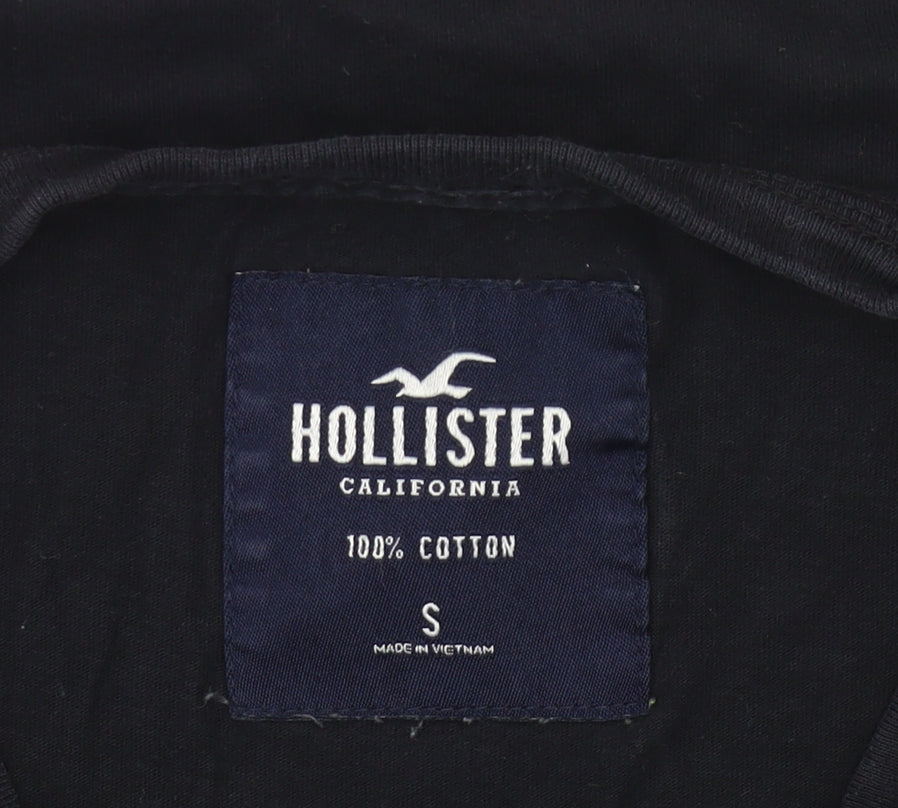 Mens UK Size S Hollister Black  T-Shirt