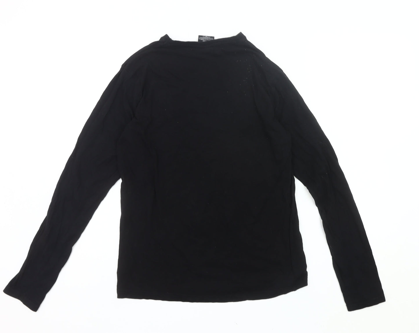 Mens UK Size XS Difuzed Black  T-Shirt