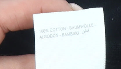 Peacocks Men's Black Star Wars Death Star Graphic T-Shirt Size M