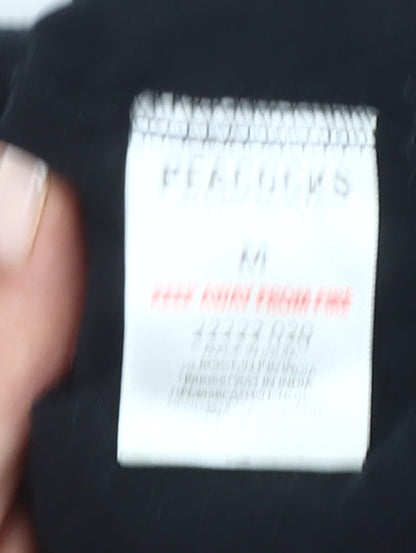 Peacocks Men's Black Star Wars Death Star Graphic T-Shirt Size M