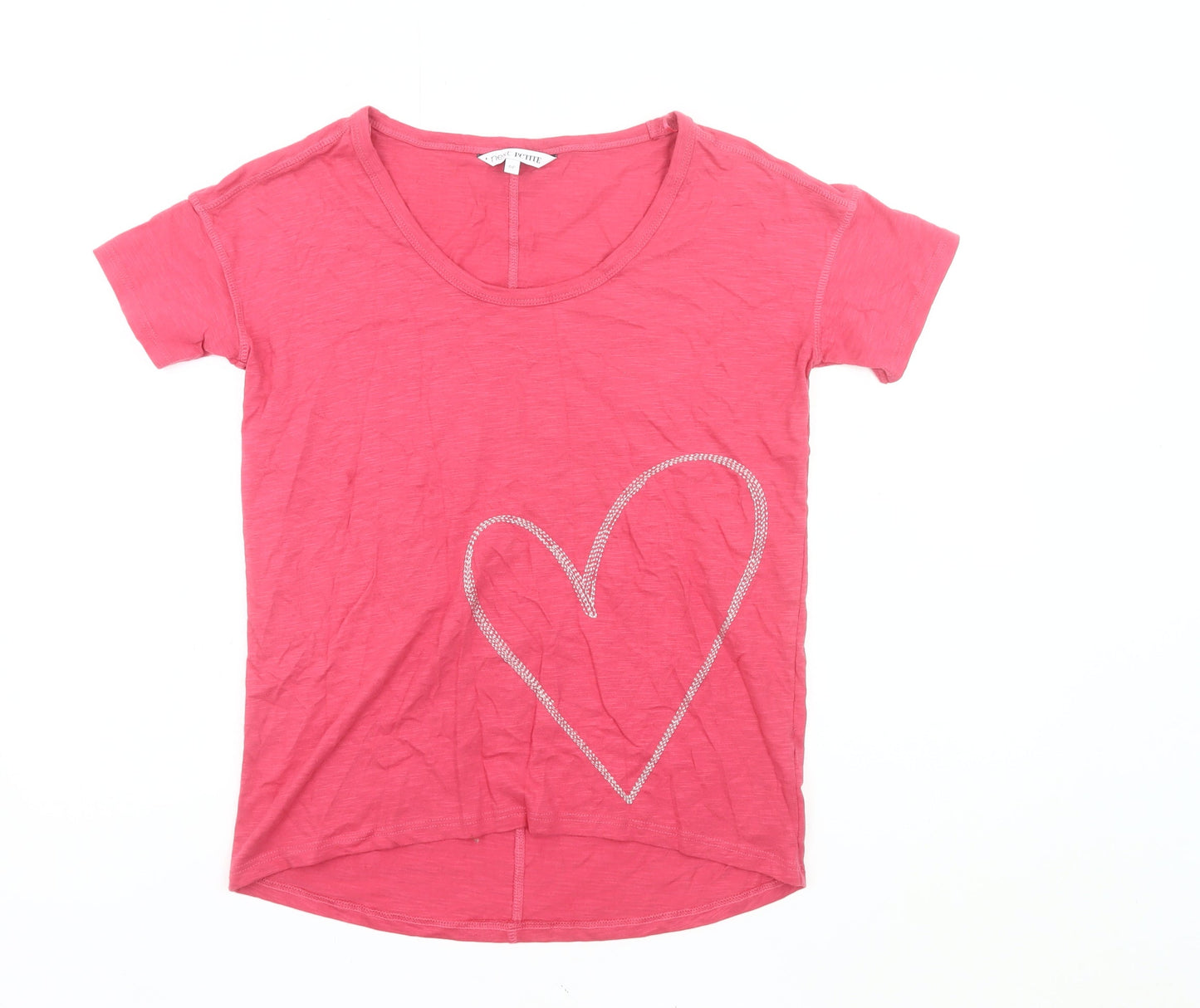 Womens UK Size 6 Plus NEXT Pink Basic T-Shirt