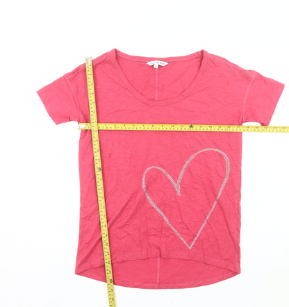 Womens UK Size 6 Plus NEXT Pink Basic T-Shirt