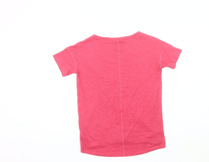 Womens UK Size 6 Plus NEXT Pink Basic T-Shirt