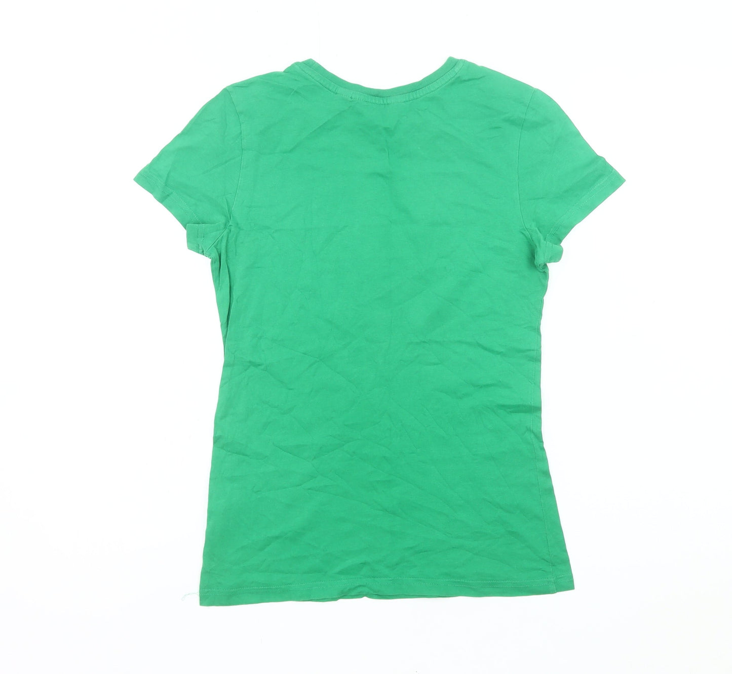 Womens UK Size 10 adidas Green Basic T-Shirt
