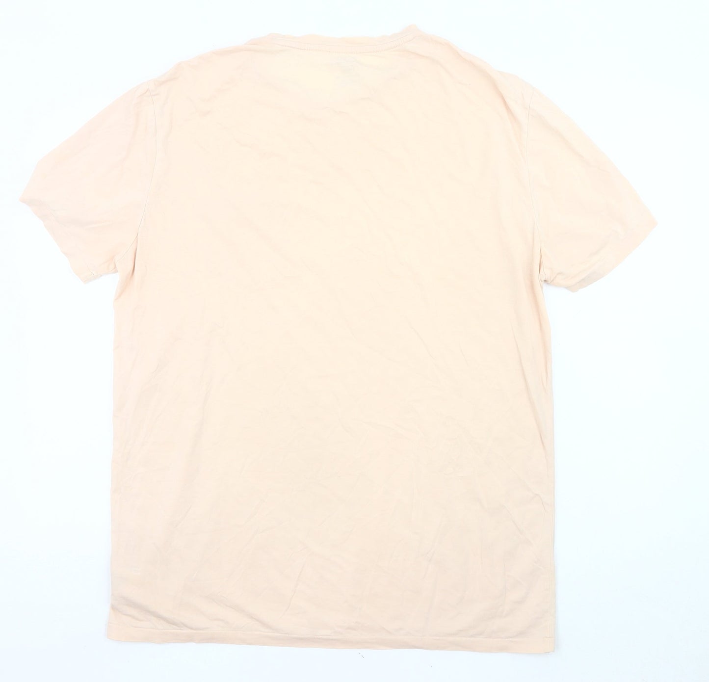 Ralph Lauren Men’s Beige Stretch Cotton Crew Neck Pocket T-Shirt M