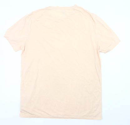 Ralph Lauren Men’s Beige Stretch Cotton Crew Neck Pocket T-Shirt M