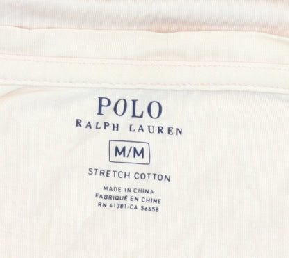 Ralph Lauren Men’s Beige Stretch Cotton Crew Neck Pocket T-Shirt M