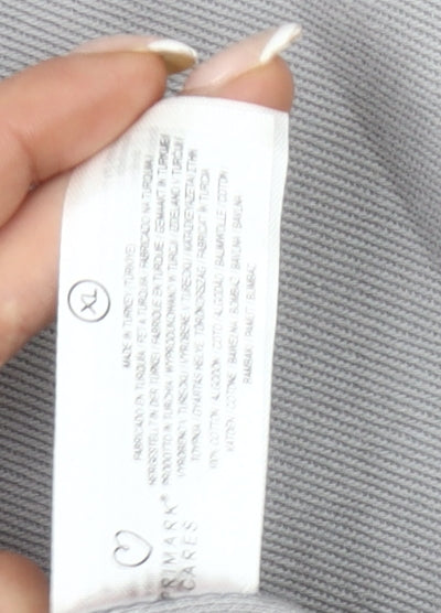 Primark Men’s Grey XL Relaxed Fit Floral Graphic T-Shirt