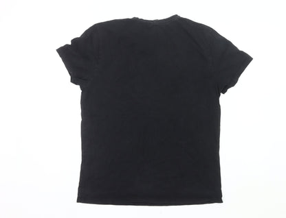 Star Wars Men's Black Millennium Falcon Graphic T-Shirt Size L