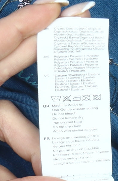 Karrimor Womens Blue T-Shirt Size 10 Short Sleeve Cotton Blend