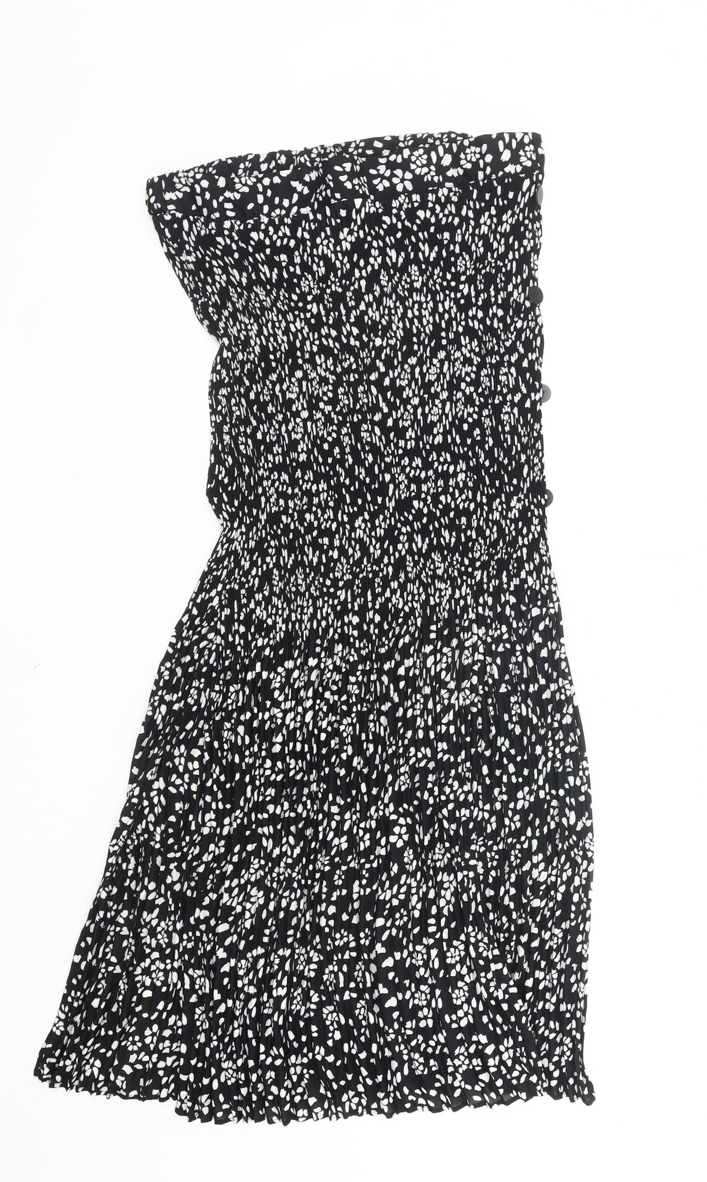 Womens UK Size 14 Topshop Pleated Chiffon Skirt